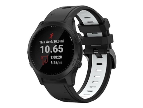 Correa De Reloj Inteligente Para Garmin Forerunner 945, Correa De Silicona Deportiva De Dos Colores, Color Blanco Y Negro, 22Mm VENISYMLIS