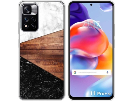 Carcasa para Xiaomi Redmi Note 11 Pro+ Plus 5G TUMUNDOSMARTPHONE Dibujos Mármol 11 Multicolor