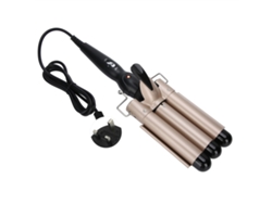 Plancha De Rizo De 3 Barriles Wand Ajustable Para Pelo Herramienta De Estilismo Eléctrico