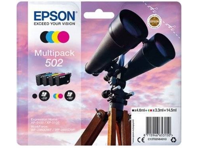 Pack de Cartuchos de tinta EPSON 502 -C13T02V64020