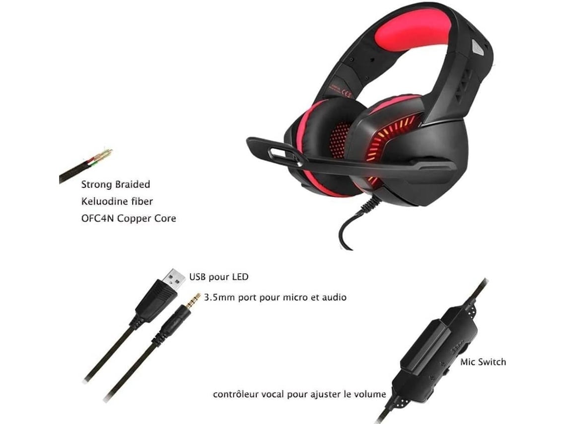Auriculares Gaming ENKES Micr fono Micr fono Ps4 Bueno con