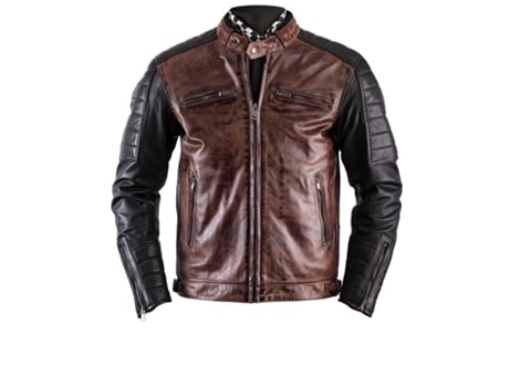 Abrigo para Hombre HELSTONS (L - Cuero - Márron)