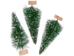 Adorno de Navidad RICO DESIGN Conjunto de 3 árboles