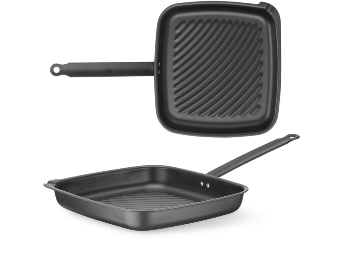 Patelnia de Grillowania Kwadratowa 480 X 282 X 80 Mm HENDI