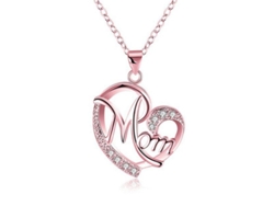 2026-collar De Corazón Letra "mom" Joyería Exquisita Regalo Ideal Para Ocasiones Especiales
