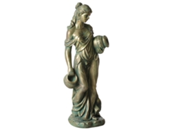 Estátua Para Jardim Trypolis Mulher Verde