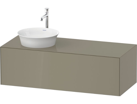 DURAVIT Tulip blanco, mueble de pared, ancho 1300 x fondo 550mm, con 1x extraíble, con tecnología tip-on, WT4977L
