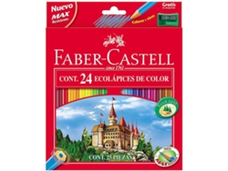 Lápiz de Color FABER-CASTELL Ecolápis (24 Un - Multicolor)