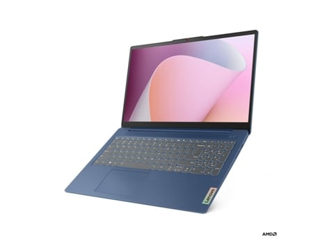 Laptop LENOVO IdeaPad Slim 3 (Azul - 16 GB RAM - 512 GB SSD - 15,6 - QWERTY - AMD Ryzen 5)