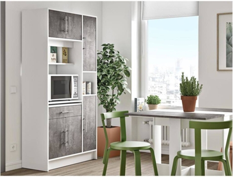 Aparador Cocina VENTE-UNIQUE Mady (Gris - 91x40x180 cm)