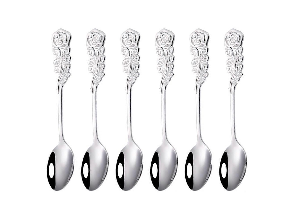 Juego de 12 cucharillas creativas de acero inoxidable para uso en la cocina.