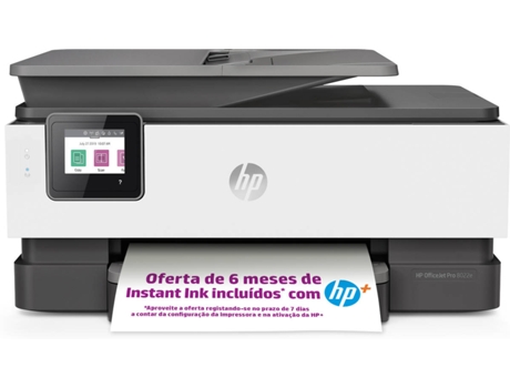 Impresora HP OfficeJet Pro 8022e (Inyección de Tinta - Wi-Fi - Instant Ink)