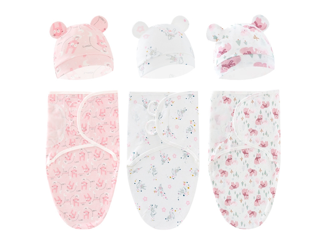 Conjunto De Saco De Dormir Para Bebé, 3 Piezas, Suave Y Cómodo Con Capucha, Apto Para Recién Nacidos De 0 A 6 Meses Czhhmart