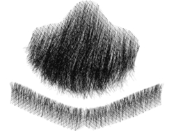 Bigode Falso Feito De Cabelo Natural, Barba Realista Para Fantasias Confortáveis E