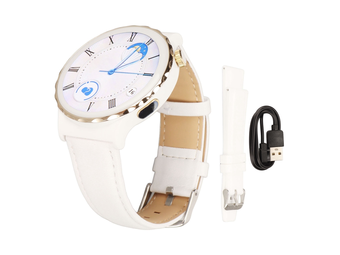 Reloj Inteligente E23 Con Pantalla Ips De 1,32 Pulgadas, Resistencia Al Agua Ip67, Para Android E Ios, Carcasa Dorada.