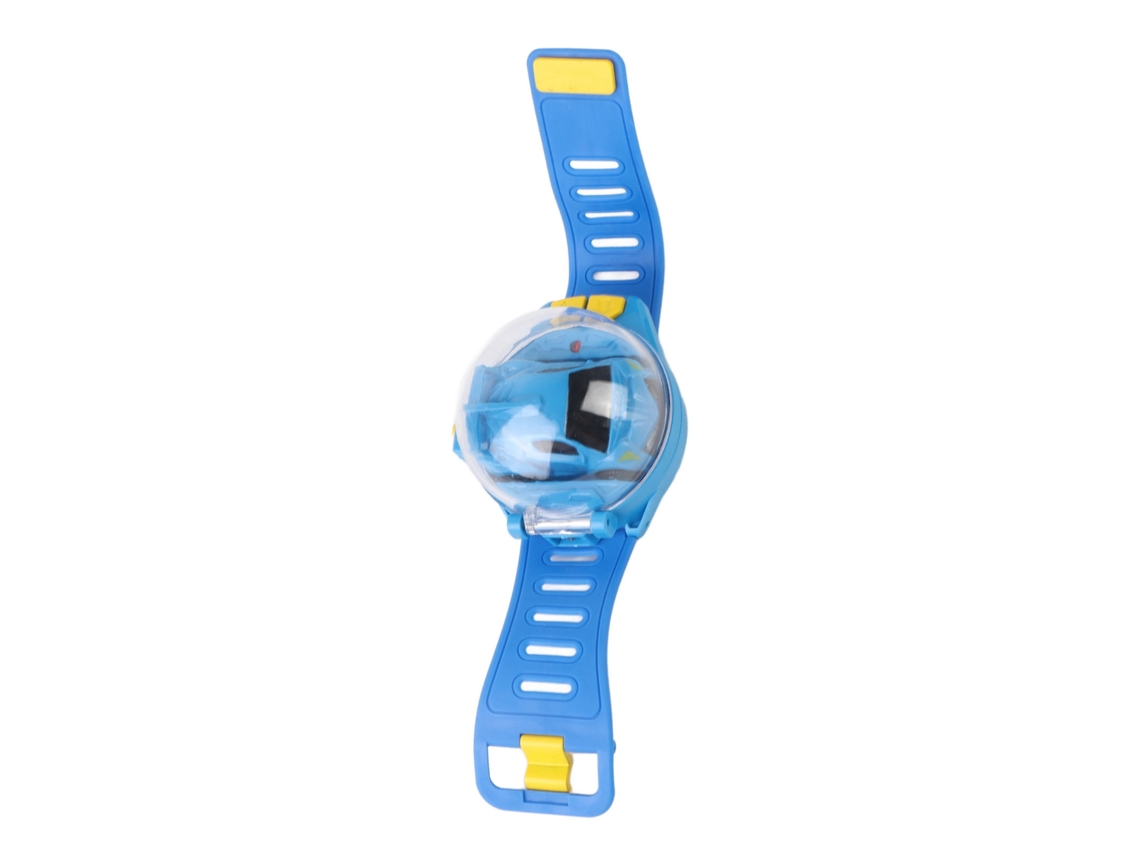 Mini Coche Teledirigido Con Reloj, Carga Usb, Juguete Para Niños, Azul.