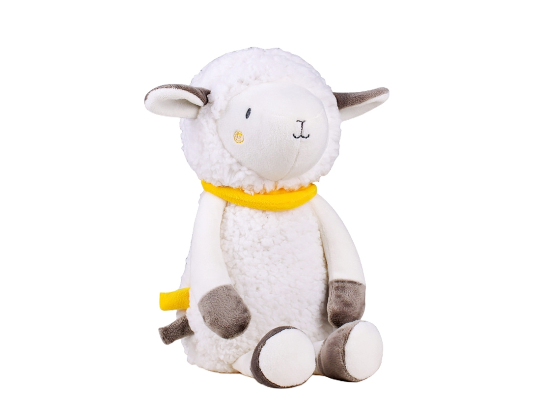 Rebe-toy Ovelhinha de Pelúcia Luminosa com LED para Bebês, Animal de Pelúcia Ovelha, Presente de Natal e Aniversário