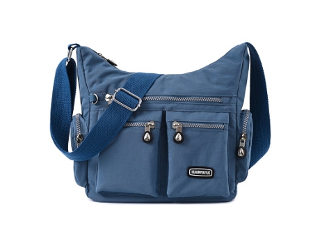 Bolsa de Hombro à Prova de Água de Mujer Bolsos De Tipo Bandolera Impermeables Múltiples Bolsillos Azul