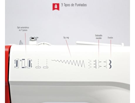 Máquina de coser automática eléctrica Alfa Basic 720