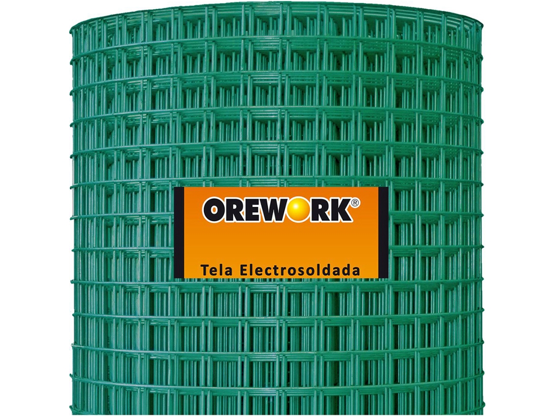 Malla soldada verde 51×51 mm 100 cm Ø 2,0 mm 25 m Orework