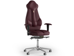 Silla de Oficina KULIK Costura Imperial PU Cuero (Bordo -130x50x50cm)