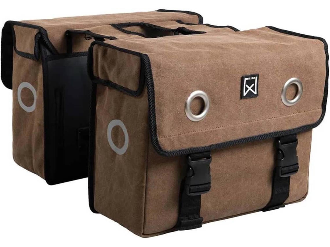 Willex Alforjas para bicicleta 46 L marrón