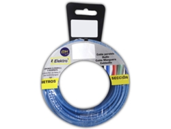 Rollo De Cable EDM Flexible 6 mm Azul 25 mts Libre Halógenos