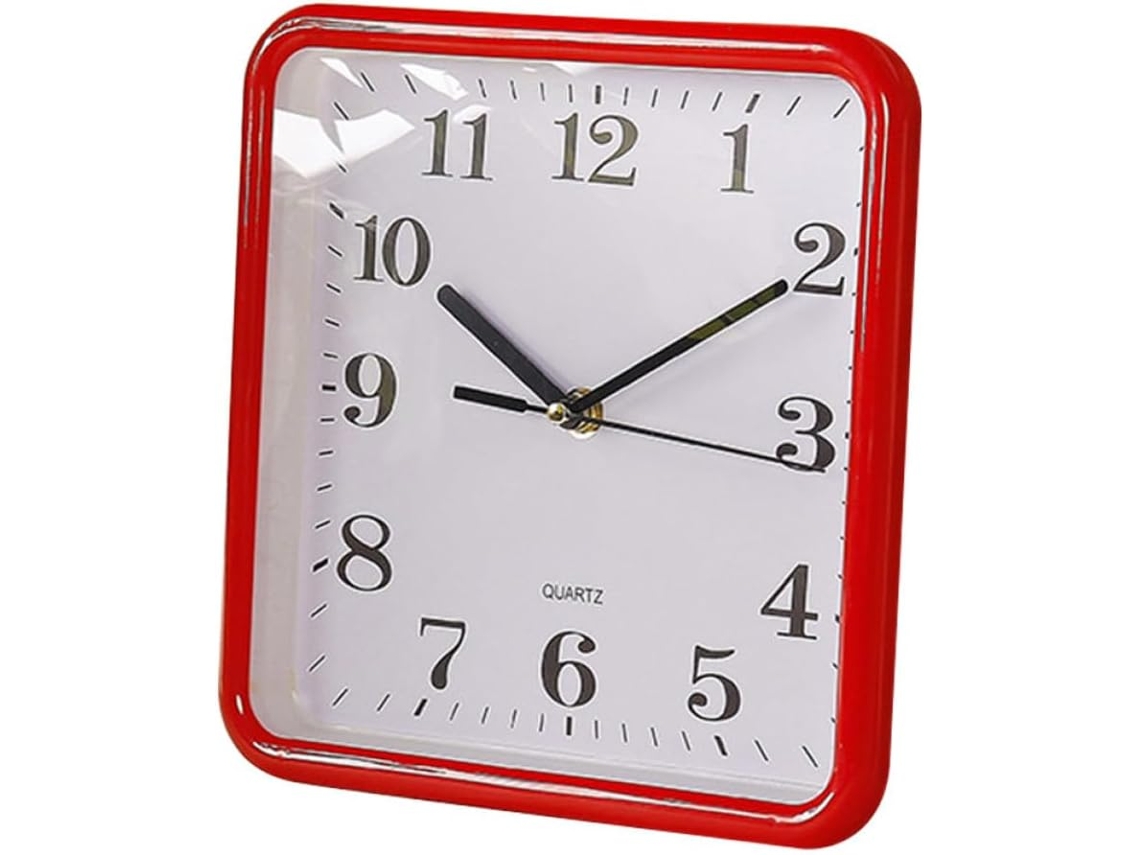Reloj De Pared Digital Cuadrado Con Manecillas Silenciosas, Diseño Sencillo Y Decorativo.