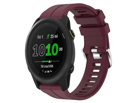 Correa Smartwatch Para Garmin Forerunner 745 22Mm Burdeos VENISYMLIS