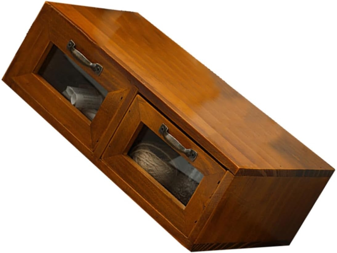 Soporte De Madera Para Portátil, Caja De Almacenamiento Multifuncional Clasificada
