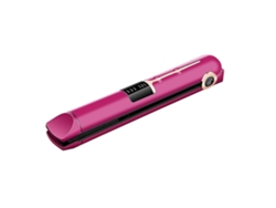 Mini Plancha de Pelo Inalámbrica con Placa de Cerámica Plancha de Pelo de Viaje Recargable Pantalla Digital Temperatura Ajustable Rosa YEMAESRE