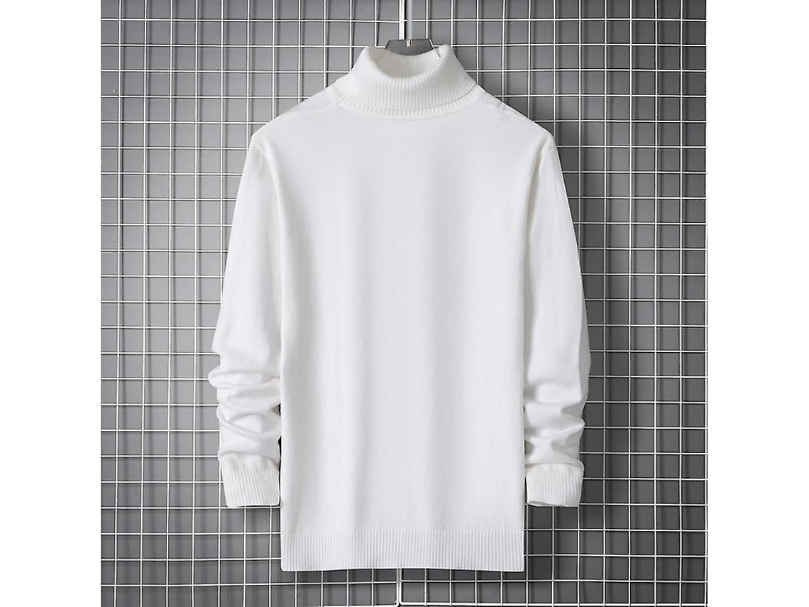 2026-jersey De Cuello Alto Para Hombres Invierno Casual Tejido Slim Fit Moda Harajuku Poliéster Manga Larga