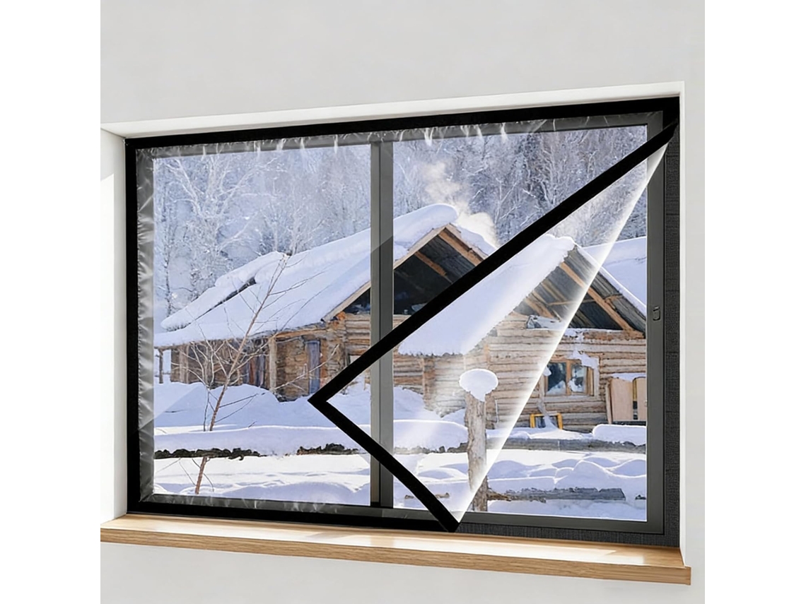 Kit De Aislamiento Térmico Para Ventanas Invierno, Kit Lámina Aislante Térmica Ventanas, Material Grueso, A...