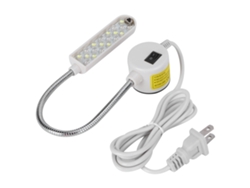 Lámpara de trabajo LED 2026 con base magnética y brazo flexible para máquinas de coser, 20 LED, 110-240 V