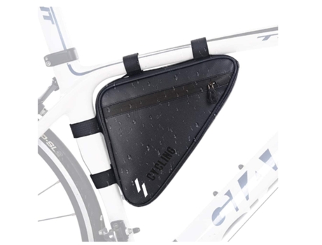 Bolsa Triangular para Bicicleta Bolsa para Bicicleta Chronus Accesorios para Bicicleta Regalos para Ciclismo para Hombre Negro BISBISOUS