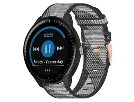 Correa De Reloj Inteligente Para Garmin Vivoactive3 Music, Correa De Nailon Gris De 20Mm VENISYMLIS
