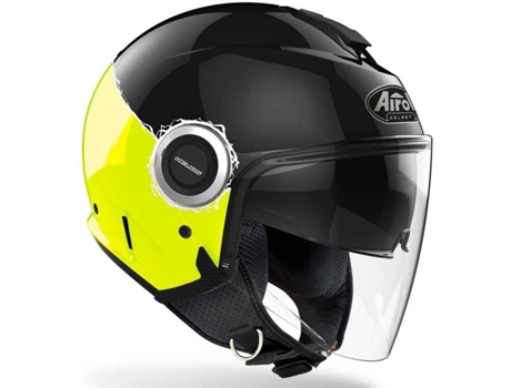 Casco Jet de Motociclismo AIROH Helios Fluo (XS)