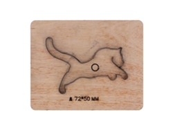 Matriz De Corte En Cuero Forma De Tigre Punch Cutter Herramienta De Arte 72x50mm Para Papel Goma