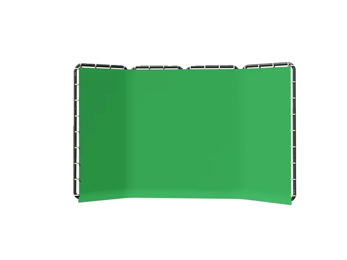 Fondo para estudio fotográfico, plegable, diseño de doble cara, 2,4 x 4 m, verde OEM