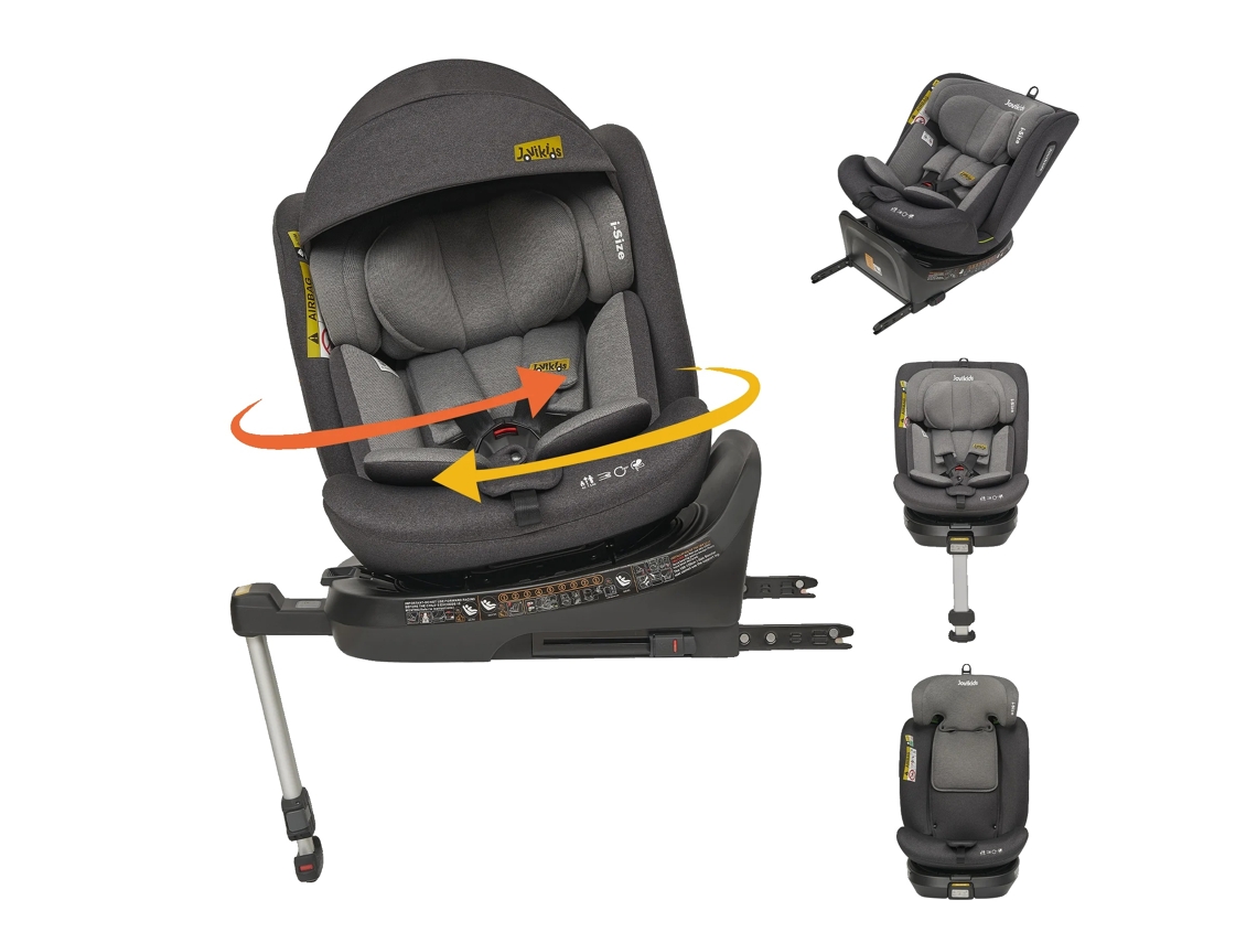 Silla de seguridad para niños, instalación Isofix, cinturón de seguridad de cinco puntos, color gris OEM