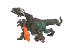 Rebe-modelo De Dinosaurio Simulado De 3 Cabezas Con Spraying De Fuego, Juguete Educativo Coleccionable De Animales Jurásicos Realista