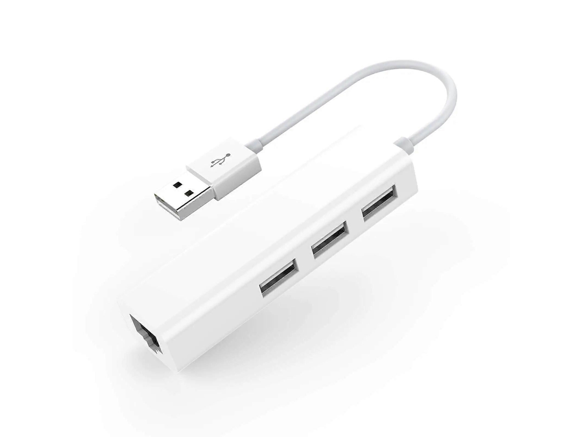 Hub con 3 puertos USB y adaptador LAN RJ45 para portátil, Chaberlu (generación anterior), base extensora de red para MacBook Air Pro