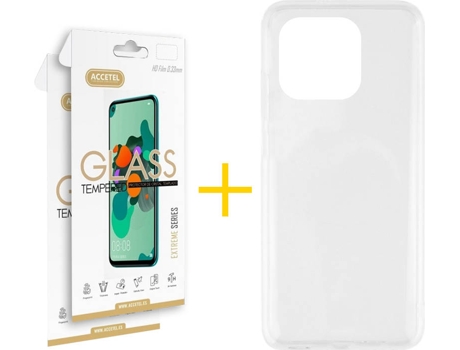 Kit Funda + 2 Protectores de Pantalla Xiaomi Mi 11 5G ACCETEL Liso 12 Transparente