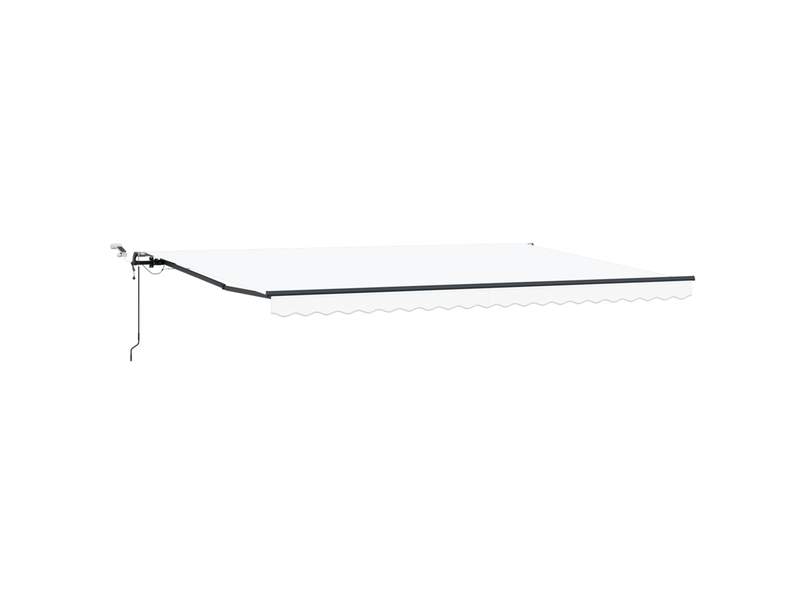 Toldo retráctil automático Vidaxl con LED blanco (500 x 350 cm)