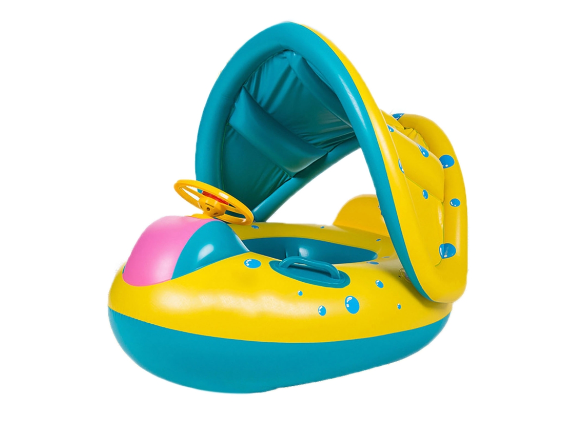 Anillo De Buceo Con Toldo, Forma Única, Cómodo Soporte Lumbar Para Niños, Barco De Vela De Verano