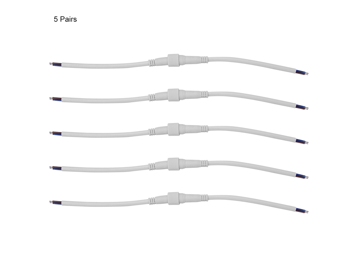 Yhl-5 Pares Conector Led 2 Pines Impermeable Ip68 Accesorios Para Luces De Tira 22awg Dc0‑24v