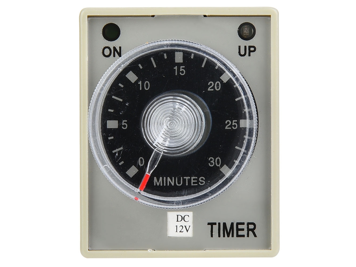 Yncm2026-relé De Tiempo Eléctrico 8 Pines Retardo De Liberación 35mm Din Rail Montaje Rango 30min (dc12v)