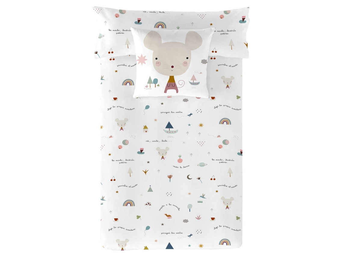 Funda de Edredón HACIENDO EL INDIO Susanita Reversible (Algodón - 180 x 220 cm)