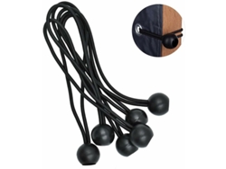 Cuerdas elásticas para carpas, correa de amarre resistente a la intemperie con bola elástica suave, ideal para estirar lonas y carpas, tensadas.