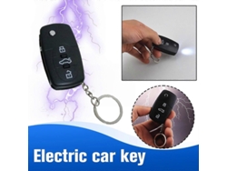 Llavero de juguete negro con descarga eléctrica para bromas, juegos prácticos y divertidos para niños. CHARM